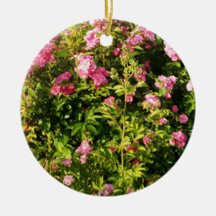 Adorno De Cerámica Rosas rosas rosas en flor