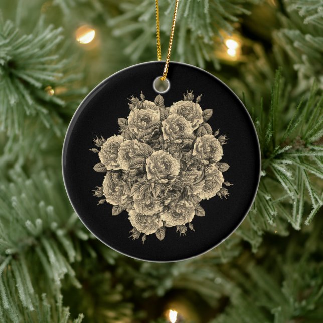 Adorno De Cerámica Rosas Rosas Rosen bouquet - Rosenbouquet (Árbol)