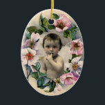 Adorno De Cerámica Rosas SALVAJES,PLANTILLA DE FOTOS DE BABY SHOWER D<br><div class="desc">Monograma elegante y corona floral clásica con hermosos rosas de perro rosado, gráficos fuchsia ametyst gem.3D y elaboración digital en estilo vintage por Bulgan Lumini (c) Fácil de personalizar con sus iniciales y propio texto como invitación de ceremonia boda, tarjetas de lugar, salven los favoritos .favors, gracias tarjetas .bridal showers...</div>