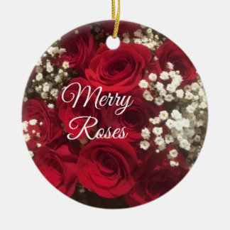 Adorno De Cerámica Roses Ornament