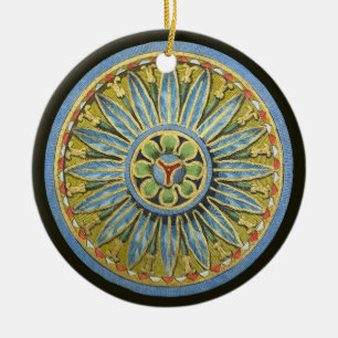 Adorno De Cerámica Rosette arquitectónico antiguo n.º 2