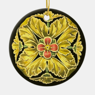 Adorno De Cerámica Rosette arquitectónico antiguo n.º 3