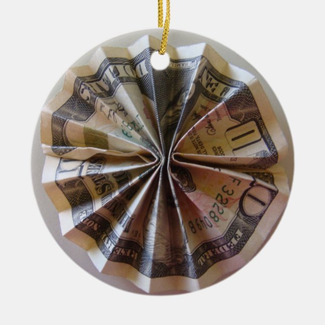 Adorno De Cerámica Rosette de origen monetario (Frente)