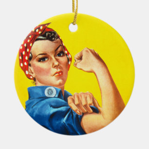 Adorno De Cerámica Rosie The Riveter