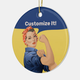 Adorno De Cerámica Rosie the Riveter