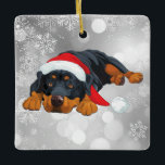 Adorno De Cerámica Rottweiler Santa Christmas Holiday Tree<br><div class="desc">TOO CUTE!  ...  GET IT NOW</div>