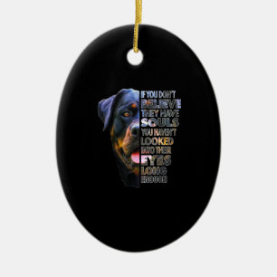 Adorno De Cerámica Rottweiler Soul I Love Rotties Dog Lover