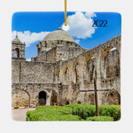 Adorno De Cerámica Rótulo de Fe, Misión San José 3