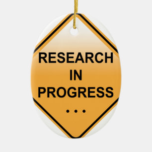 Adorno De Cerámica Rótulo en curso de la investigación