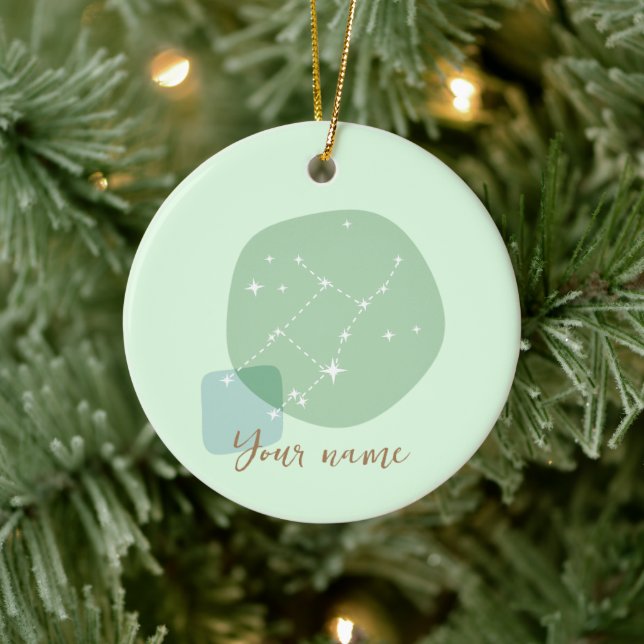 Adorno De Cerámica Rótulo Zodiac Virgo (Árbol)