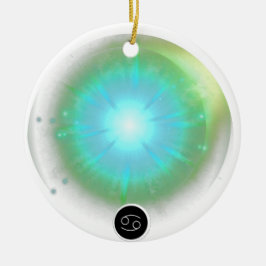 Adorno De Cerámica Rótulo Zodiaco moderno Cáncer Cita Elemento Agua