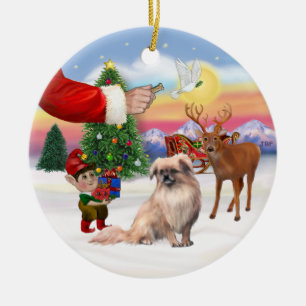 Adorno De Cerámica Rótulos navideños - Español tibetano