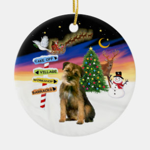 Adorno De Cerámica Rótulos navideños - Territorio fronterizo