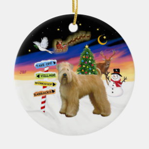 Adorno De Cerámica Rótulos navideños - Wheaten (Stand)