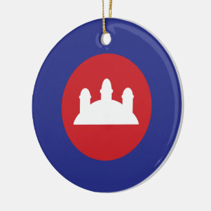 Adorno De Cerámica Roundel de Camboya