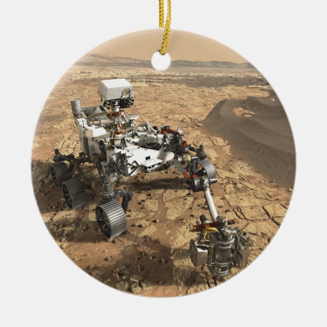 Adorno De Cerámica Rover Marte 2020 (Frente)