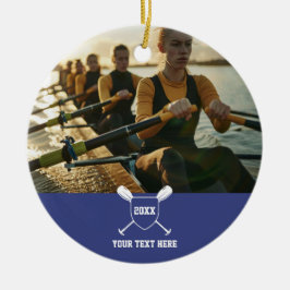 Adorno De Cerámica Rowing Crew Gifts Rowers Team Sport Boat Water Oar