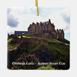 Adorno De Cerámica Royal Stuart Scottish Clan Edinburgh Castle Xmas