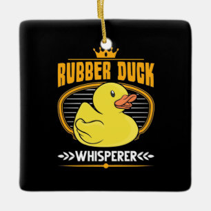 Adorno De Cerámica Rubber Ducks Whisperer