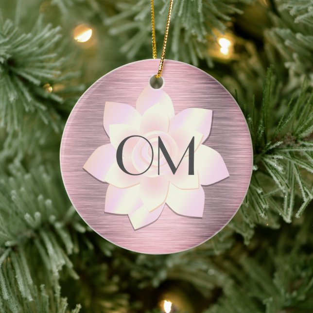 Adorno De Cerámica Rubor Elegant Lotus OM (Árbol)