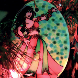 Adorno De Cerámica Ruby Belly Dancer