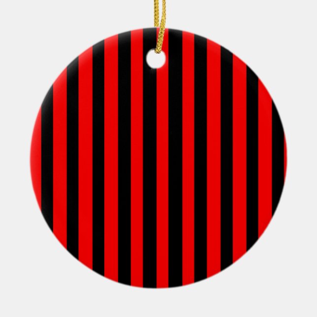 Adorno De Cerámica Ruby Black Ceramic Ornament (Frente)