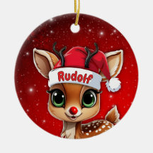 Rudolf Ciervo Bebé, Cria, Cierva, Reno🦌 🎄