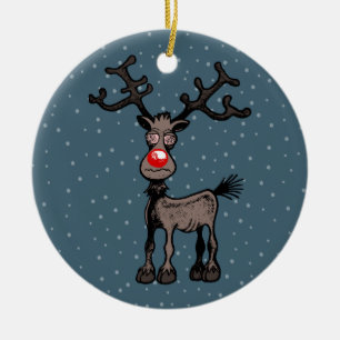Adorno De Cerámica Rudolph el reno