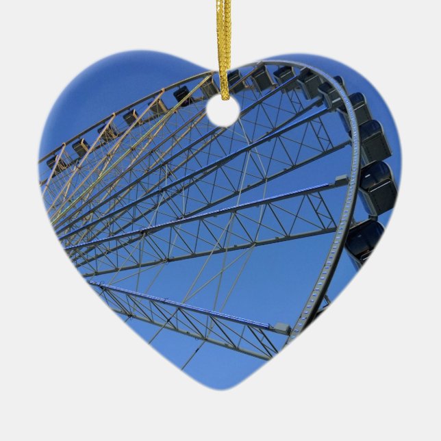 Adorno De Cerámica Rueda de Pigeon Forge (Frente)