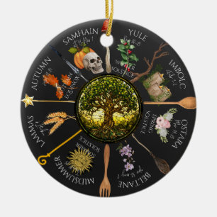 Adorno De Cerámica Rueda magnética del año