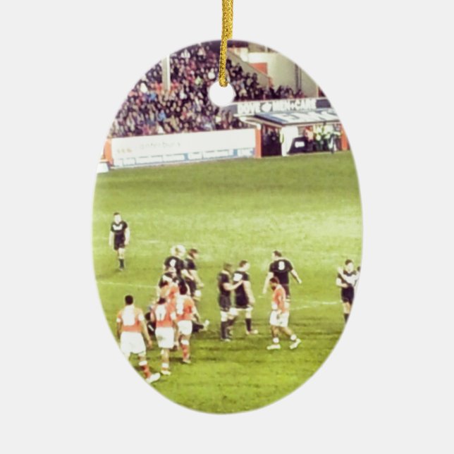 Adorno De Cerámica Rugbi (Frente)