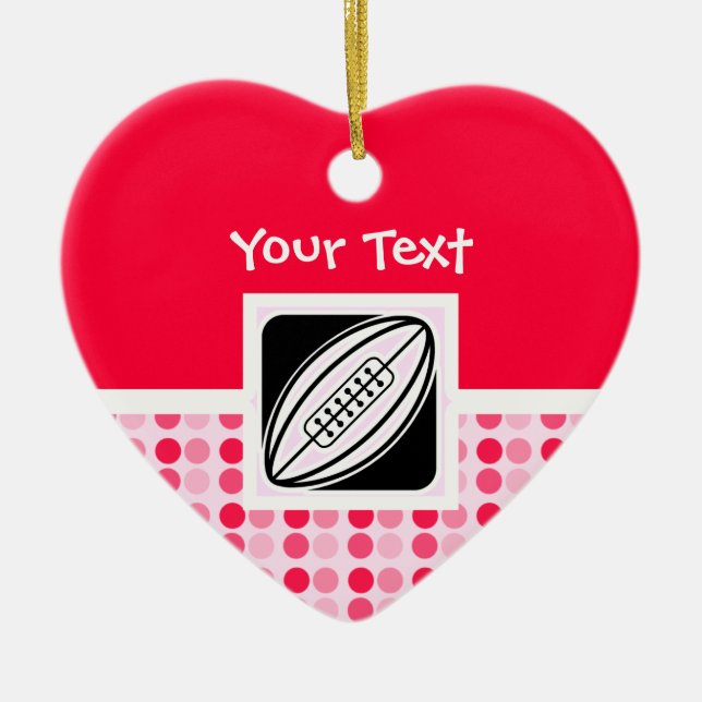 Adorno De Cerámica Rugbi lindo (Frente)