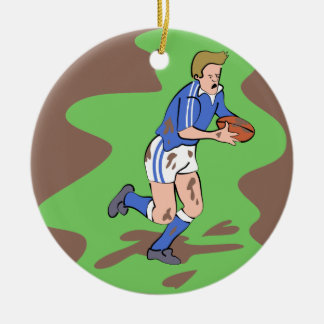 Adorno De Cerámica Rugby