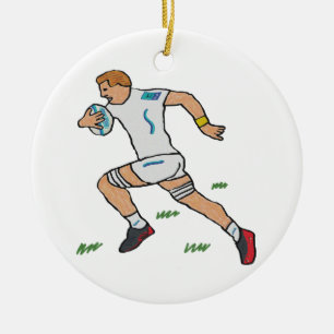 Adorno De Cerámica Rugby