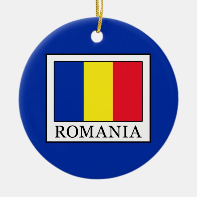 Adorno De Cerámica Rumania (Frente)