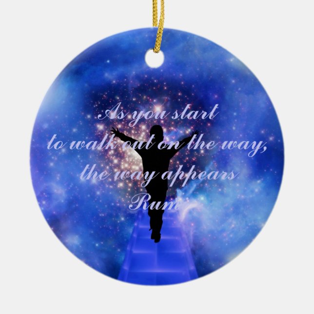 Adorno De Cerámica Rumi Trust el camino (Frente)