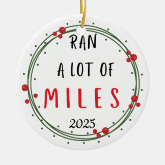 Adorno De Cerámica Runner Christmas Ornament Funny Holiday Gift