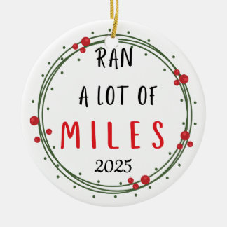 Adorno De Cerámica Runner Christmas Ornament Funny Holiday Gift 2025