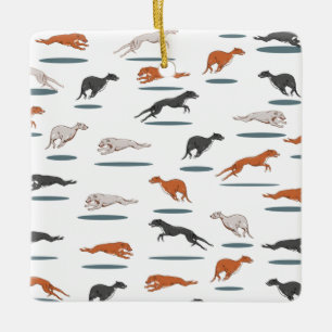 ADORNO DE CERÁMICA RUNNY GRAY HOUND 12000 TRANS