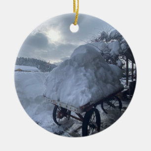 Adorno De Cerámica Rush de nieve, Truckee, California