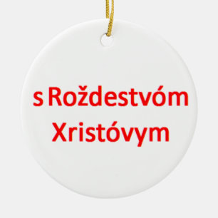 Adorno De Cerámica ruso con navidad xristovym