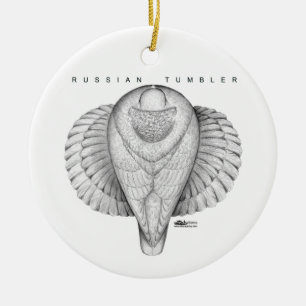 Adorno De Cerámica Russian Tumbler Top View