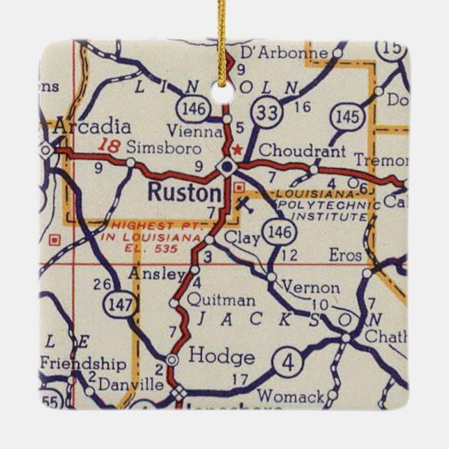 Adorno De Cerámica Ruston LA (Reverso)