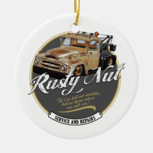 Adorno De Cerámica Rusty Nut Towing