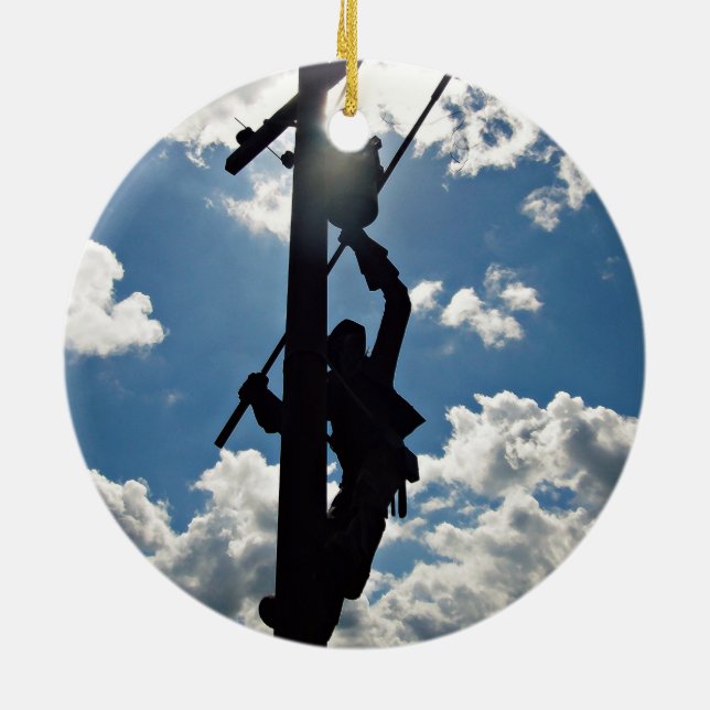 Adorno De Cerámica Rusty the Lineman (Atrás)