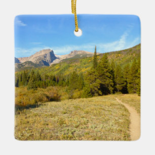 Adorno De Cerámica Ruta del lago Nymph a principios del otoño