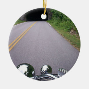 Adorno De Cerámica Ruta escénica de la ruta verde azul de Ridge