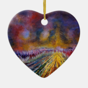 Adorno De Cerámica Ruta púrpura