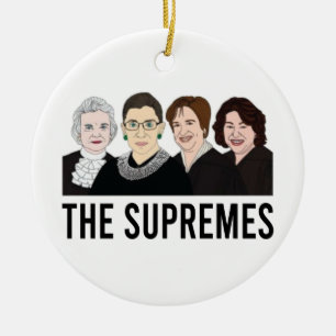 Adorno De Cerámica Ruth Bader Ginsburg, mujeres de la Corte Suprema