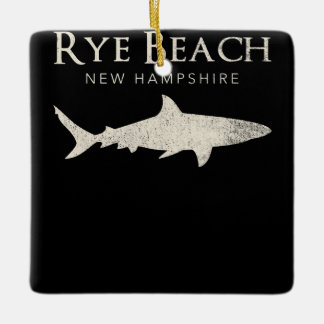 Adorno De Cerámica Rye Beach New Hampshire - Regalos de los amantes d